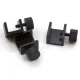 Clip metálico negro ajustable con tornillo para cristal y cama caliente - abertura 10 mm