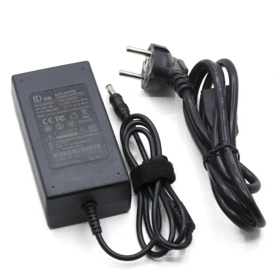 12 V 5 A 60 W power adapter with 100-240 V AC input and mains cable