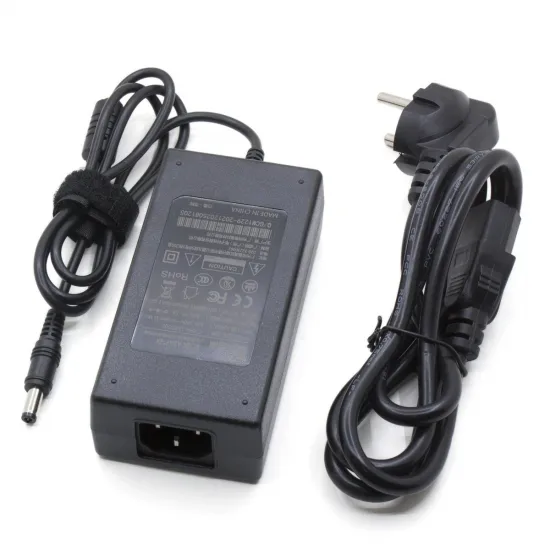 12 V 5 A 60 W power adapter with 100-240 V AC input and mains cable