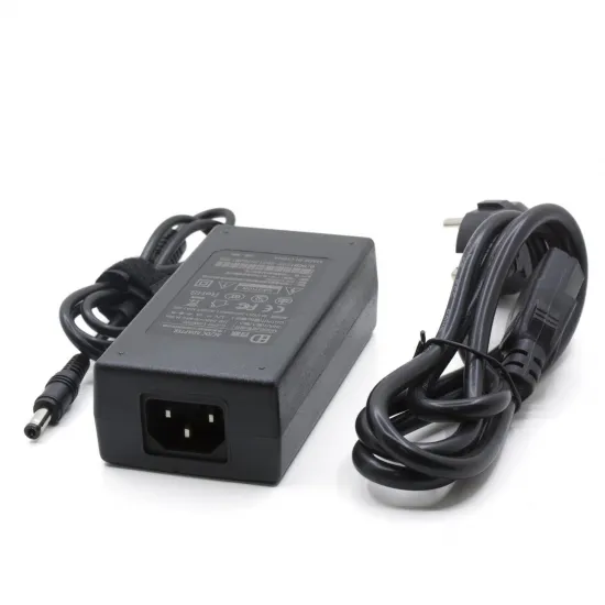 12 V 5 A 60 W power adapter with 100-240 V AC input and mains cable