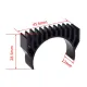 Disipador de aluminio negro para motor paso a paso NEMA 14 de cuerpo redondo