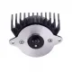 Disipador de aluminio negro para motor paso a paso NEMA 14 de cuerpo redondo