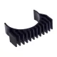 Disipador de aluminio negro para motor paso a paso NEMA 14 de cuerpo redondo
