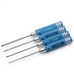 Juego de 4 destornilladores Allen métricos de 1,5 a 3 mm