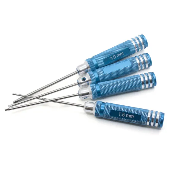 4-piece metric hex driver set - 1.5, 2, 2.5 and 3 mm