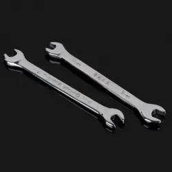Llave fija doble de 6 y 7 mm para cambio de boquillas - acero cromo-vanadio