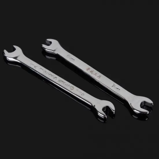Llave fija doble de 6 y 7 mm para cambio de boquillas - acero cromo-vanadio