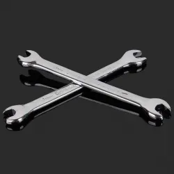 Llave fija doble de 6 y 7 mm para cambio de boquillas - acero cromo-vanadio