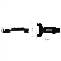 Medidor digital comparativo de tensión para correas GT2 con retorno elástico