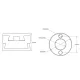 Oldham Coupler for T8 Lead-Screw Nut – Ø22 mm, Ø10.3 mm Housing