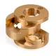 Oldham Coupler for T8 Lead-Screw Nut – Ø22 mm, Ø10.3 mm Housing