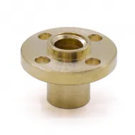 T8×2 Brass Flange Nut for 8 mm Trapezoidal Lead Screw