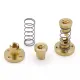 Tuerca anti-backlash T8×2 Brass con muelle para husillo trapezoidal de 8 mm