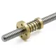 Tuerca anti-backlash T8×2 Brass con muelle para husillo trapezoidal de 8 mm