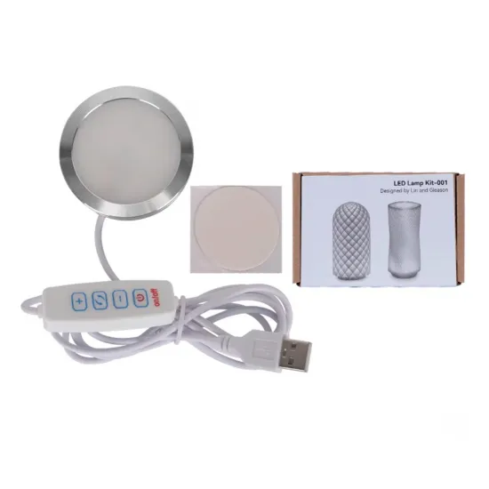 Lámpara LED USB ultrafina regulable — luz cálida, neutra y fría