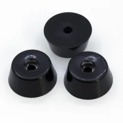 Pie amortiguador de goma para impresora 3D – 38 × 30 × 17 mm, rosca M6