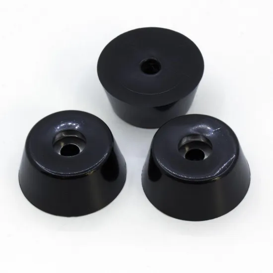 Pie amortiguador de goma para impresora 3D – 38 × 30 × 17 mm, rosca M6