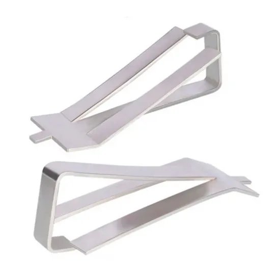 Pinza elástica de acero inoxidable para cristal y cama caliente - 38,75 mm