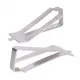 Pinza elástica de acero inoxidable para cristal y cama caliente - 38,75 mm