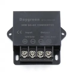 Convertidor DC-DC 12/24 V a 5 V para Raspberry Pi y electrónica - 5 A / 10 A
