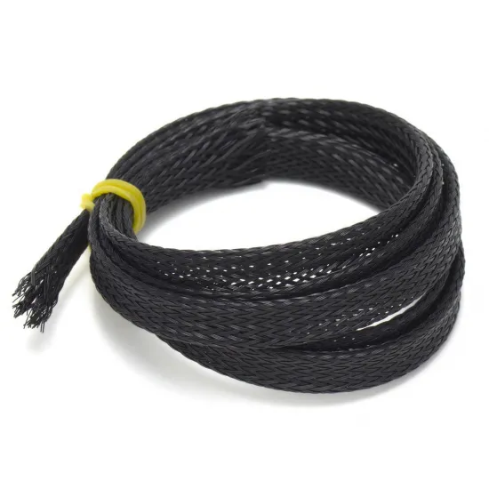 Funda trenzada de nylon para proteger cables - Ø8 mm, venta por metro