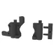 Piezas impresas de PETG negro para el eje X de HTA3D 3DSteel