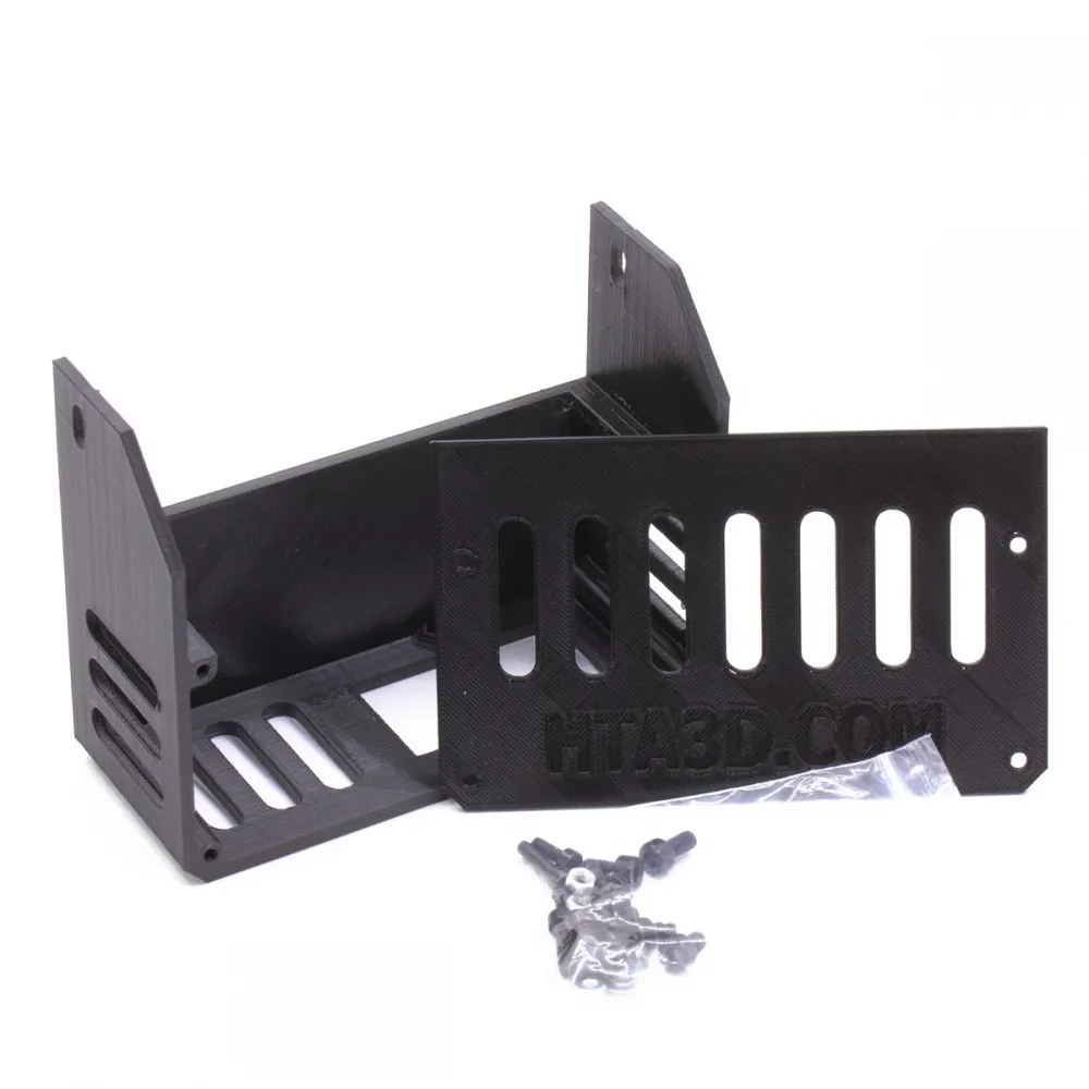 Separate base and ventilated cover for the 3DSteel power-supply guard