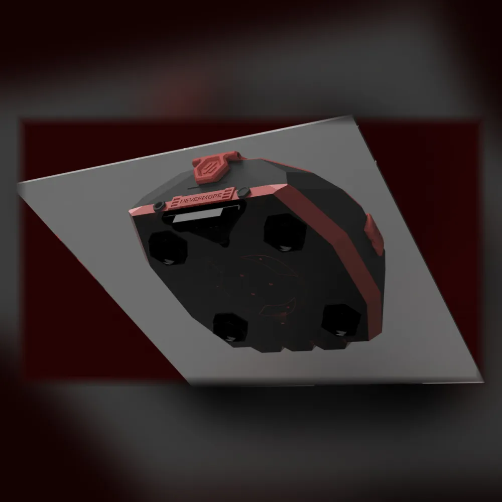 Vista en perspectiva del montaje directo DOPM para Nevermore StealthMax