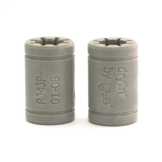 Casquillo lineal Igus DryLin RJ4JP-01-08 para eje de 8 mm — formato LM8UU