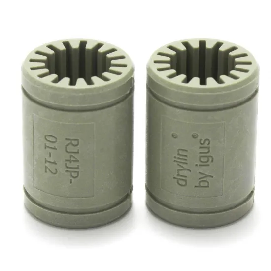 Casquillo lineal Igus DryLin RJ4JP-01-12 para eje de 12 mm — formato LM12UU