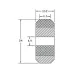 Rueda V-Slot de POM con rodamiento 625ZZ, 24 × 10,2 mm