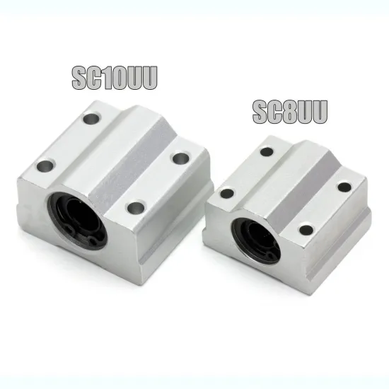 Rodamiento lineal SC12UU con soporte de aluminio para eje de 12 mm