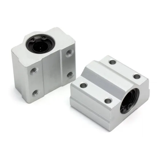 Rodamiento lineal SC12UU con soporte de aluminio para eje de 12 mm