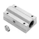 Rodamiento lineal largo SC8LUU con soporte de aluminio para eje de 8 mm