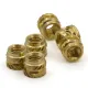 Inserto roscado M3 de Brass para termofusión – Ø4,5 × 4 mm