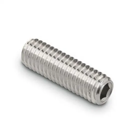 Tornillo prisionero DIN 913 / ISO 4026 de punta plana – Acero inoxidable A2