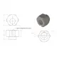 Espaciador excéntrico V-Slot para M5, altura 6 mm y cuerpo de 10 mm