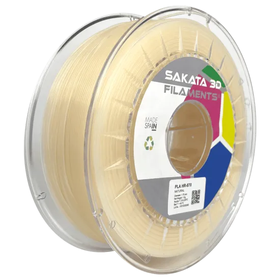 Filamento Sakata 3D PLA HR-870 Ingeo 3D870 1,75 mm — 1 kg, alta resistencia