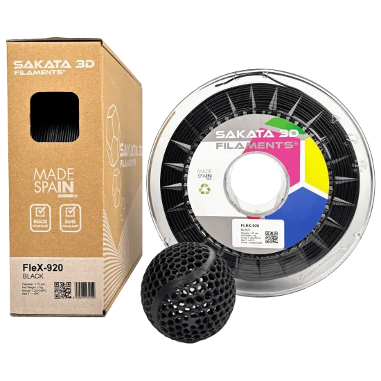 Filamento flexible Sakata 3D FleX-920 89A - 1,75 mm, 450 g o 1 kg