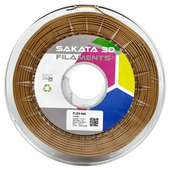 Filamento flexible Sakata 3D FleX-920 89A - 1,75 mm, 450 g o 1 kg