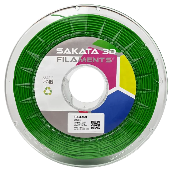 Filamento flexible Sakata 3D FleX-920 89A - 1,75 mm, 450 g o 1 kg