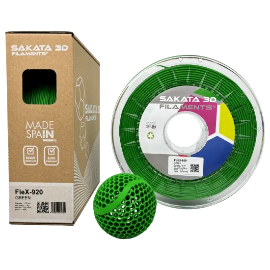 Filamento flexible Sakata 3D FleX-920 89A - 1,75 mm, 450 g o 1 kg