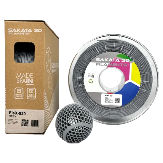 Filamento flexible Sakata 3D FleX-920 89A - 1,75 mm, 450 g o 1 kg