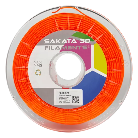 Filamento flexible Sakata 3D FleX-920 89A - 1,75 mm, 450 g o 1 kg