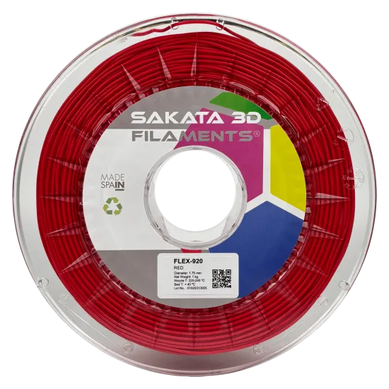 Filamento flexible Sakata 3D FleX-920 89A - 1,75 mm, 450 g o 1 kg