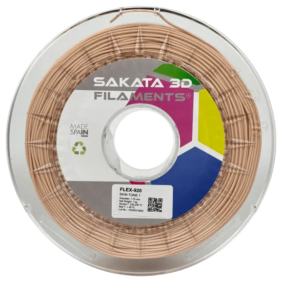 Filamento flexible Sakata 3D FleX-920 89A - 1,75 mm, 450 g o 1 kg