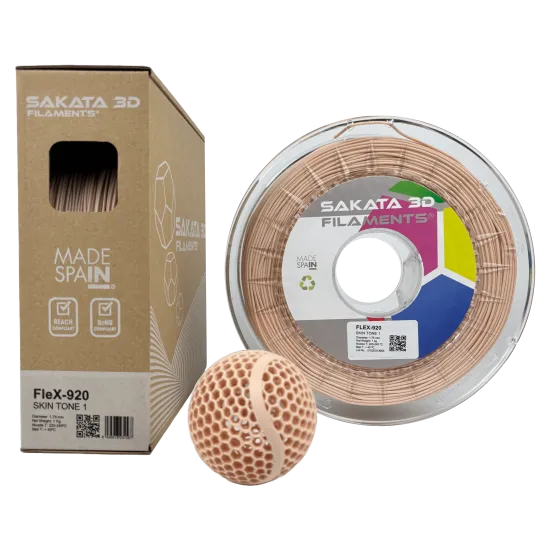 Filamento flexible Sakata 3D FleX-920 89A - 1,75 mm, 450 g o 1 kg