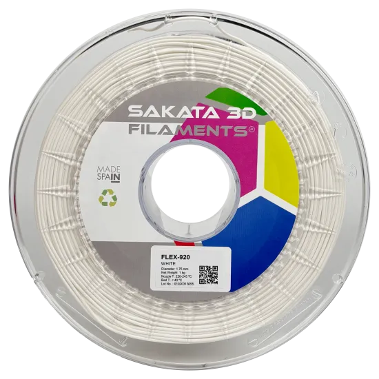Filamento flexible Sakata 3D FleX-920 89A - 1,75 mm, 450 g o 1 kg