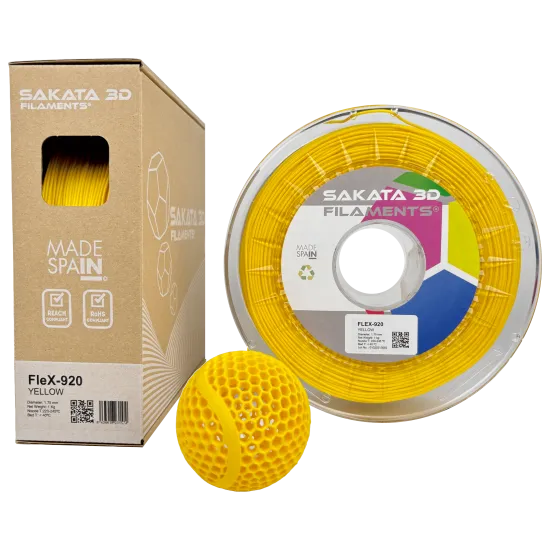 Filamento flexible Sakata 3D FleX-920 89A - 1,75 mm, 450 g o 1 kg