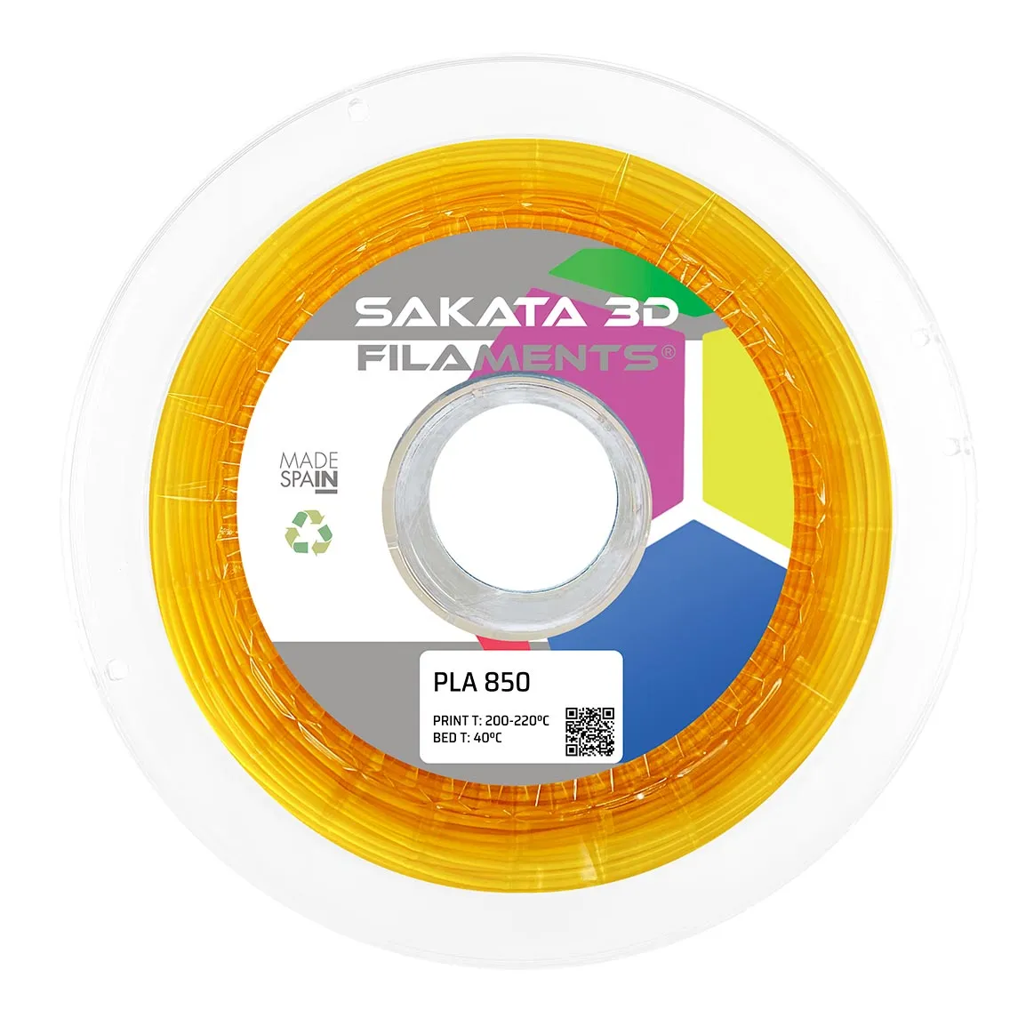 Bobina de filamento PLA Ingeo 3D850 de transición SAKATA 3D